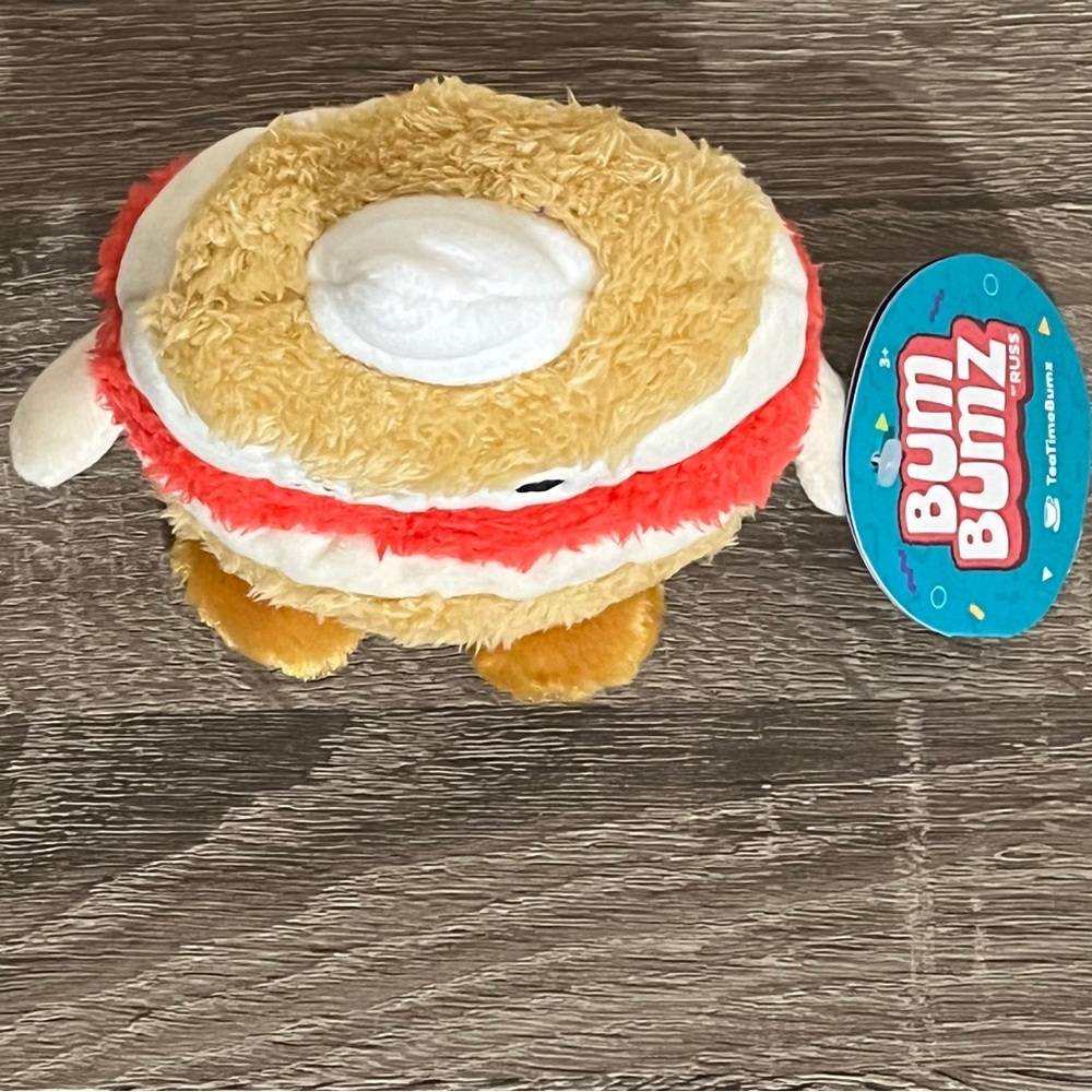 Bum Bumz By Russ Tea Time Bumz 5” Seymour The British Scone Plush - Picture 2 of 13